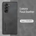 HOT SALE For Samsung Galaxy Z Fold6 5 4 Leather ShockProof Folding Case Cover
