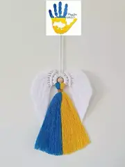 Ukrainian Guardian Angel Wall Hanging Handmade Macrame Decoration Ukraine Gift