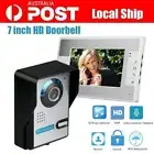 7" LCD Intercom Video Door Bell Phone Camera+Monitor Home Office Security System