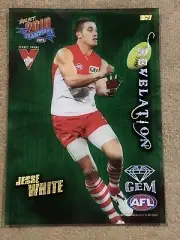 2010 AFL Champions Revelations Green Gem Cards - Jesse White RG27