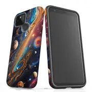 For Google Pixel 5 Tough Protective Cover, Planets Of The Universe