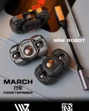 Zirconium alloy + brass Marching Robot Finger Gyro Hand Fidget Spinner Toys HOT
