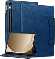 [YBFJCE] Folio Case for Samsung Galaxy Tab S9 11 inch 2023, Premium PU Leather Smart Cover with Card Slots, for Samsung Galaxy Tab S9 (SM-X710/X716B) Case, Royal Blue