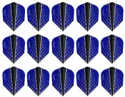 5 New Sets Harrows Quantum X Standard Dart Flights - Ships w/ Tracking - Blue