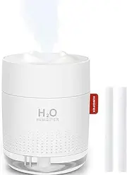 Humidifiers for Home Bedroom, 500ML Cool Mist Humidifier with Night Light, Waterless Auto-Off, Whisper-Quiet Air Humidifier, Up to 10-16 Hours Continuous Use, for Baby Bedroom, Plants, Office