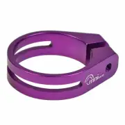 OMNI Racer WORLDS LIGHTEST RACE-Lite Alloy Seatpost Clamp: 34.9-35mm: PURPLE
