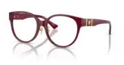 Versace 0VE3351D 5430 Transparent Bordeaux/ Clear Oval Shaped Women's Sunglasses