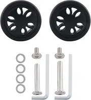 Justivana 50Mm X15Mm Luggage Wheels Replacement Wear PU Caster Suitcase Replacement Wheels Luggage Replacement Wheels