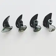 QONXIX 4pcs/lot High Strength 2-Blades Propellers RC Boat PC Resin Paddle, for 0-Boat Model Electric Ship 34mm 36mm 38mm 40mm RC Boat Propellers (Color : 32mm)