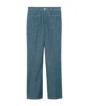patch-pocket jeans 28,30 Spirulina blue