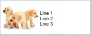 Personalized Address Labels Baby Labradors Dogs (JX 346)