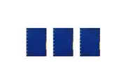3x 4pc Filofax A5 Notebook Colour Indicies File Divider Tab Stationery Organiser