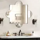 Irregular Elegant Wall Mirror Beveled Accent Decorative Bathroom Vanity Mirrors