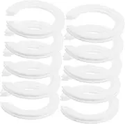 NOLITOY 10pcs to E14 Adapter Ring Lamp Ring Lamp Shade Parts Fixture Replacement Plastic Parts Light Bulb Reducer