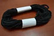 10 METERS GENUINE BLACK LEATHER SUEDE LACE BEADING CORD THREAD 6MM #F-1168