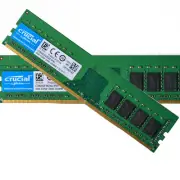 For Crucial 2PCS 8GB 1RX8 PC4 2400T DDR4 19200mhz UDIMM Desktop Memory RAM