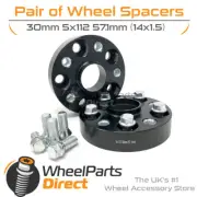 Bolt-On Wheel Spacers (2) 5x112 57.1 30mm for VW Passat [B5] 97-00