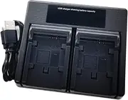 USB Dual Battery Charger for Canon BP-827 BP-828 BP820 BP828 BP-808 BP-809 BP-819 BP-820 CG-800E VIXIA HF G70 G60 G50 G20 G30 G40 XA20 XA25 XA30 XA35 XA60 XA65 XA70 XA75 Camera
