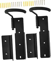 2 Sets Wall Mounted Bicycle Storage Rack Garage Bike Hanger with Expansion Screws Hooks for Road and Mountain Bikes Easy Installation and Scratch Protection