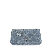 [Marc Jacobs] Marc Jacobs The Quilted Small Dual Chain Cross Body Bag ONE SIZE BLUE