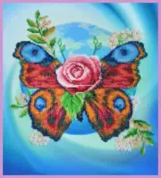 Bead embroidery kit Awakening hand embroidery needlework kit