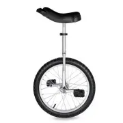 Yescom 18 In Wheel Outdoor Unicycle Fitness Bicycle Balance Training, Silver
