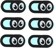 CONGARTENO 6 PCS Webcam Cover Slide for Laptop Tablet Computer Easy Adhesive Privacy Protection Blocker Ultra Thin Design Friends Family