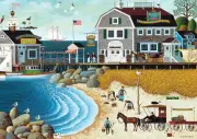 Buffalo Games Clammers at Hodges 300 Piece Jigsaw Puzzle By Charles Wysocki