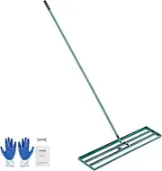 VEVOR Lawn Leveling Rake, 48"x10" Level Lawn Tool, Heavy-Duty Lawn Leveler with 78" Steel Extended Handle, Yard Leveling Rake Suit for Garden, Golf Lawn, Farm
