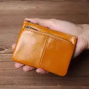 [SLEDEZ] Mens Cash Change Wallet Simple Zip Driver's Licence Bag Bus Card Key Case Coin Purse(Colour 4)
