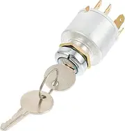 Car Ignition Lock 12v Start Engine Lock for Ship Car Motorcycle Automatic Reset Lock Practical Reliable and Stable Aluminum Alloy Construction