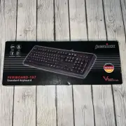 Periboard-107 Wired Full Size Keyboard, US English Layout New In Box