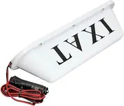 MotiveTech Taxi Cab Sign Lamp Waterproof Car Base, White, 35.5x9.5x10cm