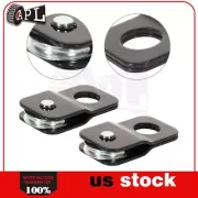 8,800 lb Capacity Snatch Block Recover Vehicle Winch Pulley 4T 4 Ton Black 2pcs
