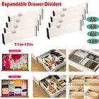 ✅4/12Pc Drawer Divider Adjustable Storage Organizer Kitchen Organizer Expandable