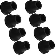 DEARMAMY 8Pcs Cane Rubber Tips Nonslip Crutch Tips for Walking Canes Durable Heavy Duty Walker Accessories Fit for Enhanced Mobility and Stability
