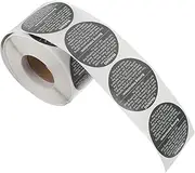 TEHAUX 500pcs Candle Warning Stickers Wax Melting Safety Labels, Self-Adhesive, Waterproof, Black, 1.49in, for Candle Making and Decoration