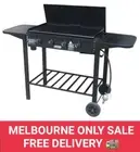 Jumbuck 4 Burner Delta Gas BBQ Barbeque Side & Below Racks MELB. ONLY DELIVERED
