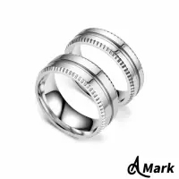 在飛比找momo購物網優惠-【A MARK】鈦鋼戒指 情侶對戒/愛情齒輪簡約刻紋鈦鋼情侶