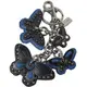 【全新現貨 優惠價】COACH 58997 限量蝴蝶圖案鑰匙圈/吊飾.藍黑現金價$1,800