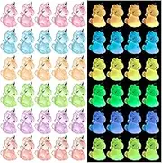60Pcs Luminous Mini Resin Unicorn, Miniature Unicorn Figurines, Glow in The Dark Tiny Ornament for Dollhouse Decor Micro Garden Home Landscape Aquarium Craft Party Favors