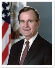 Vice President George H. W. Bush 1981 Official White House Silver Halide Photo