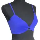 Aerie Electric Cobalt Blue Rib Knit Circle Detail Bralette