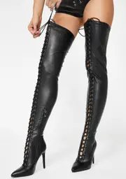 [AZALEA WANG] World Lace-Up Boots