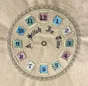 Vintage Craft Embroidery Clock Face Kit Complete 6" Diameter "A Stitch In Time"