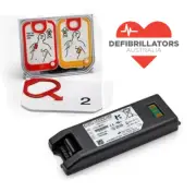 Replacement Battery & Electrode Pads - Suit LifePak Cr2 Defibrillator AED