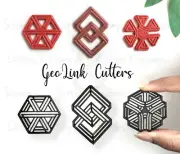 GEOLINK clay Cutter Set | Polymer Clay Cutter | Shape Cutter | DIY Craft tools |