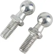TOUISEDGI Car Iron Ball Stud Bolt M6 High Reliability Wear 2 Pcs Gas Struts Ball Ended Bonnet