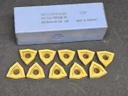 10pc HERTEL WCGX 090408 24 Grade CM4 Carbide Insert Kennametal DFT Machinist