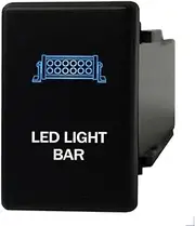 12V 3A ON-OFF Push button Switch for Isuzu DMAX D-Max (09/2020~) MUX MU-X (07/2021~) Mazda BT50 BT-50 (10/2020~) 3rd Gen. LED LIGHT BAR LIGHT BLUE WHITE
